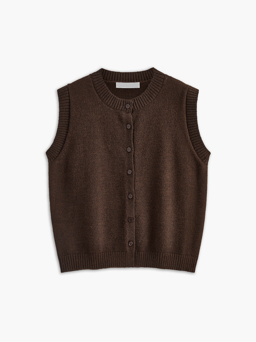 Mouwloos vest met knoopsluiting