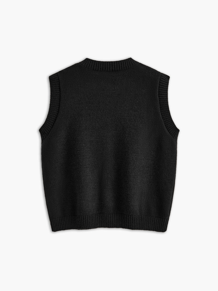 Mouwloos vest met knoopsluiting