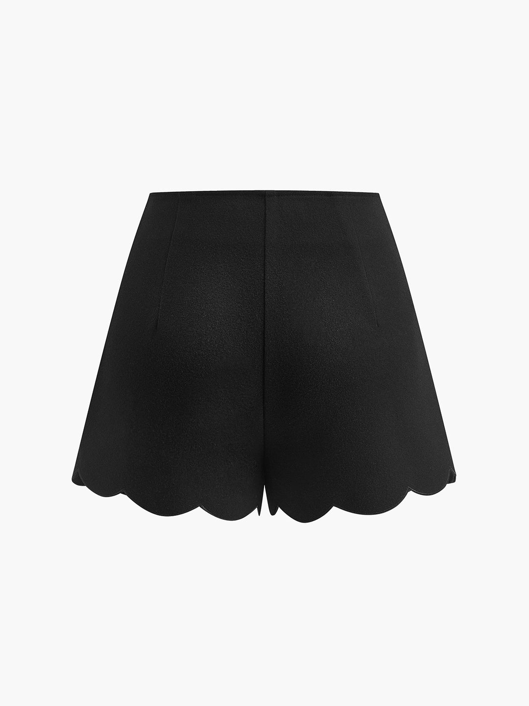 Shorts met geschulpte zoom