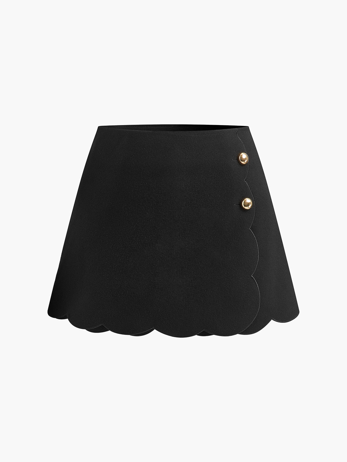 Shorts met geschulpte zoom