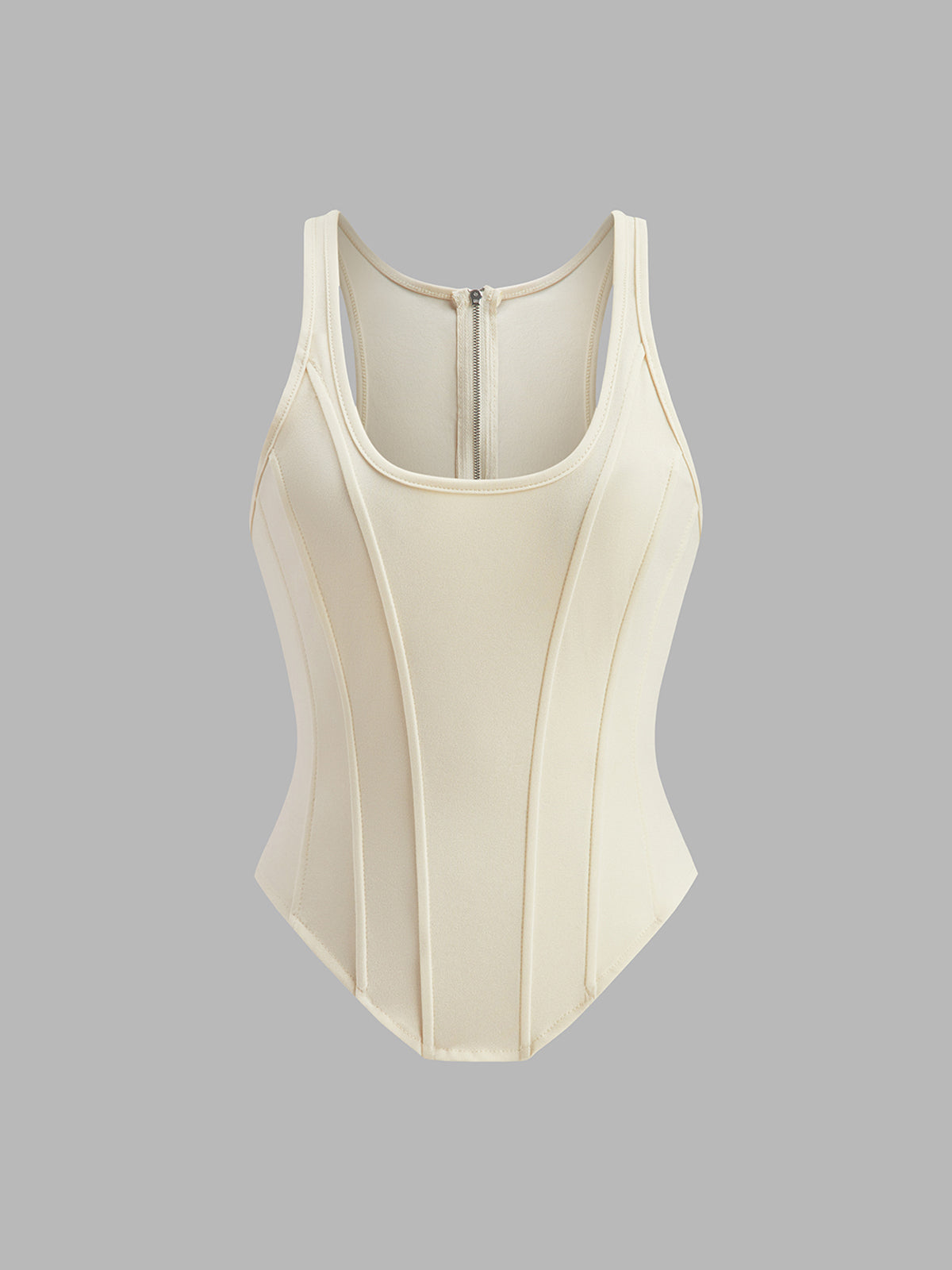 Korset-geïnspireerd bodysuit met naaddetails