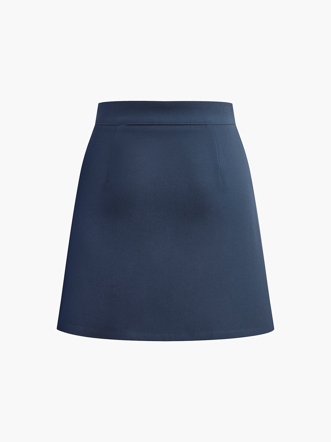 Navyblauwe Overslag Mini-Rok