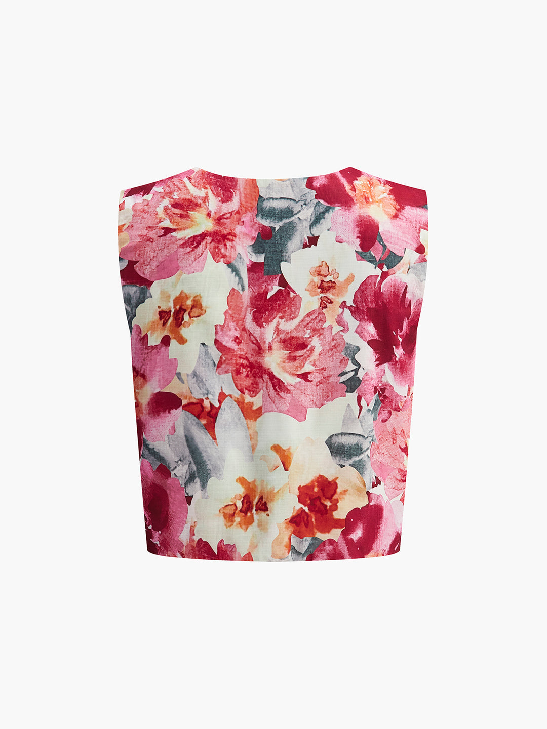 Zomerset met bloemenprint, top en short