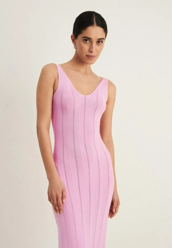 Lila Elegance Maxi Jurk