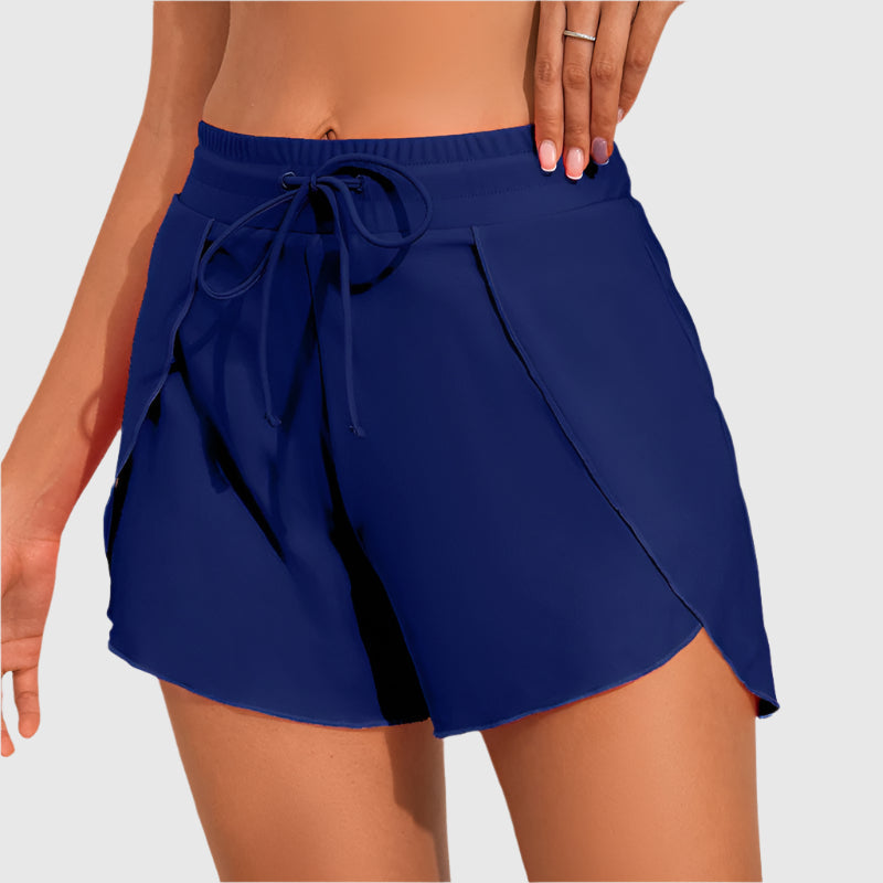 Sportieve shorts met wikkellook