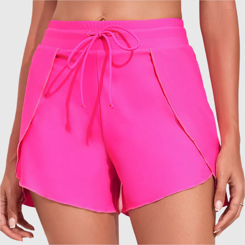 Sportieve shorts met wikkellook