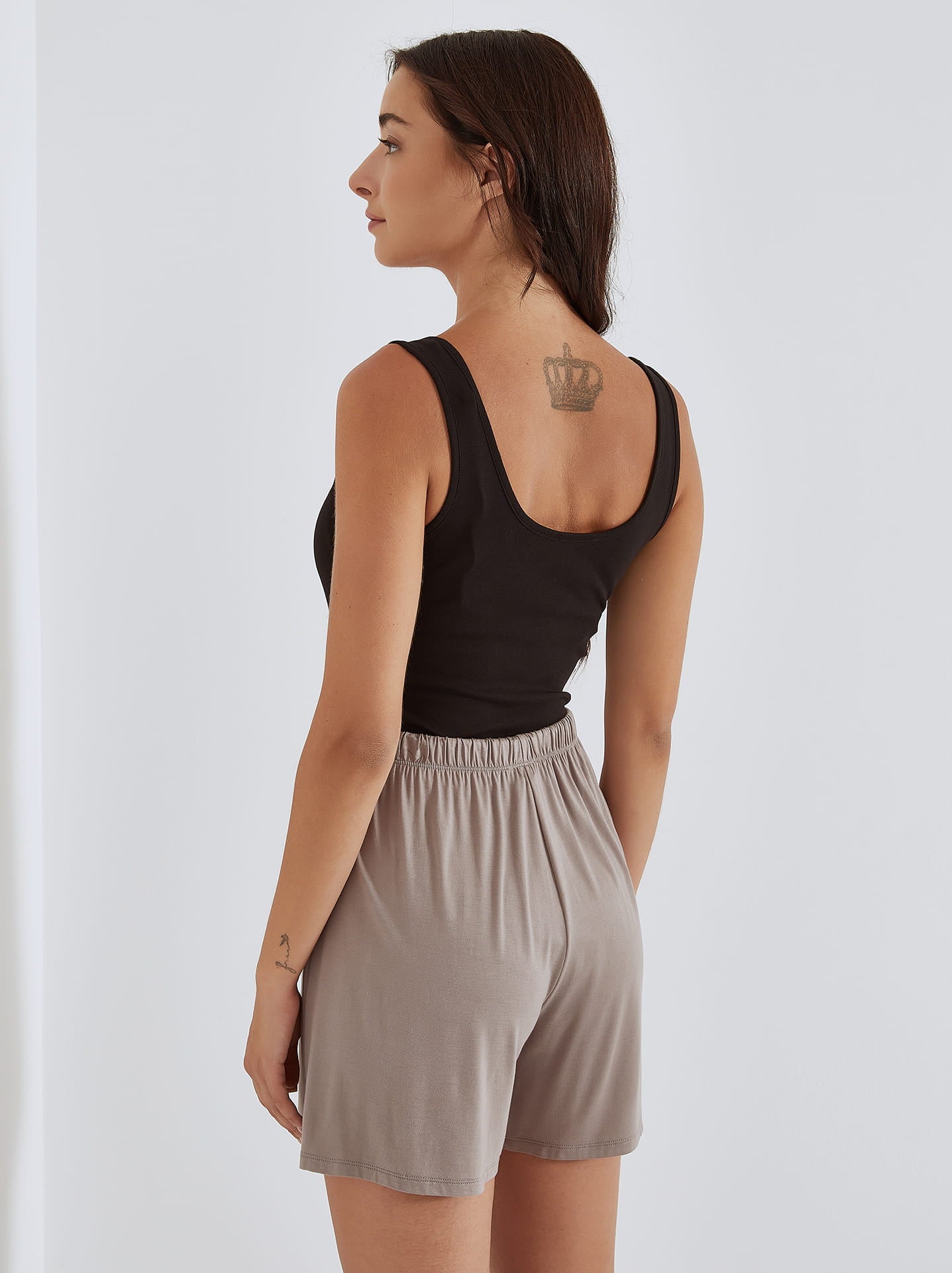 Loungeshorts met trekkoord