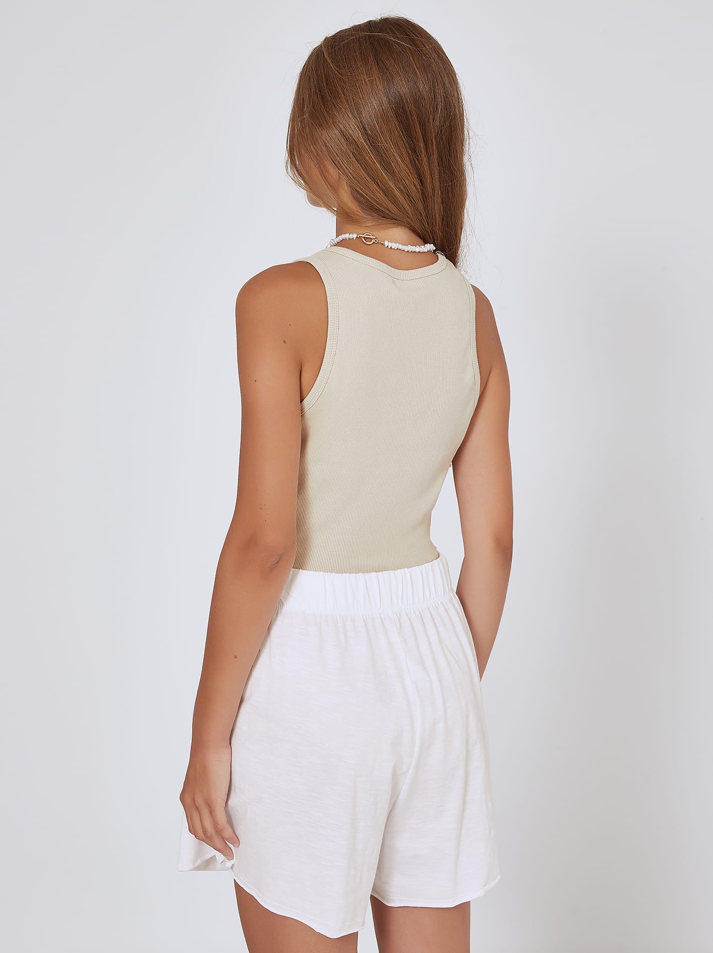 Wijde shorts met elastische taille