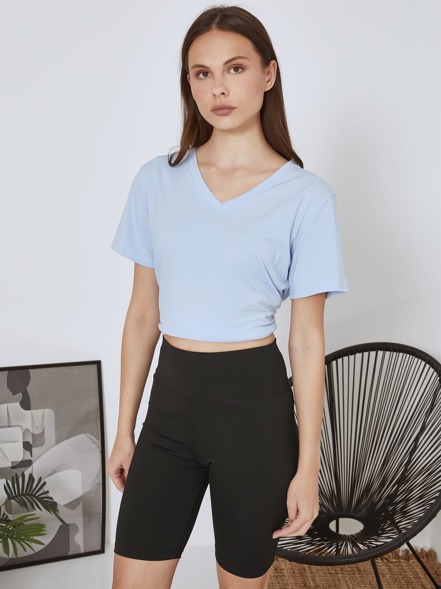 Fietsbroek met hoge taille