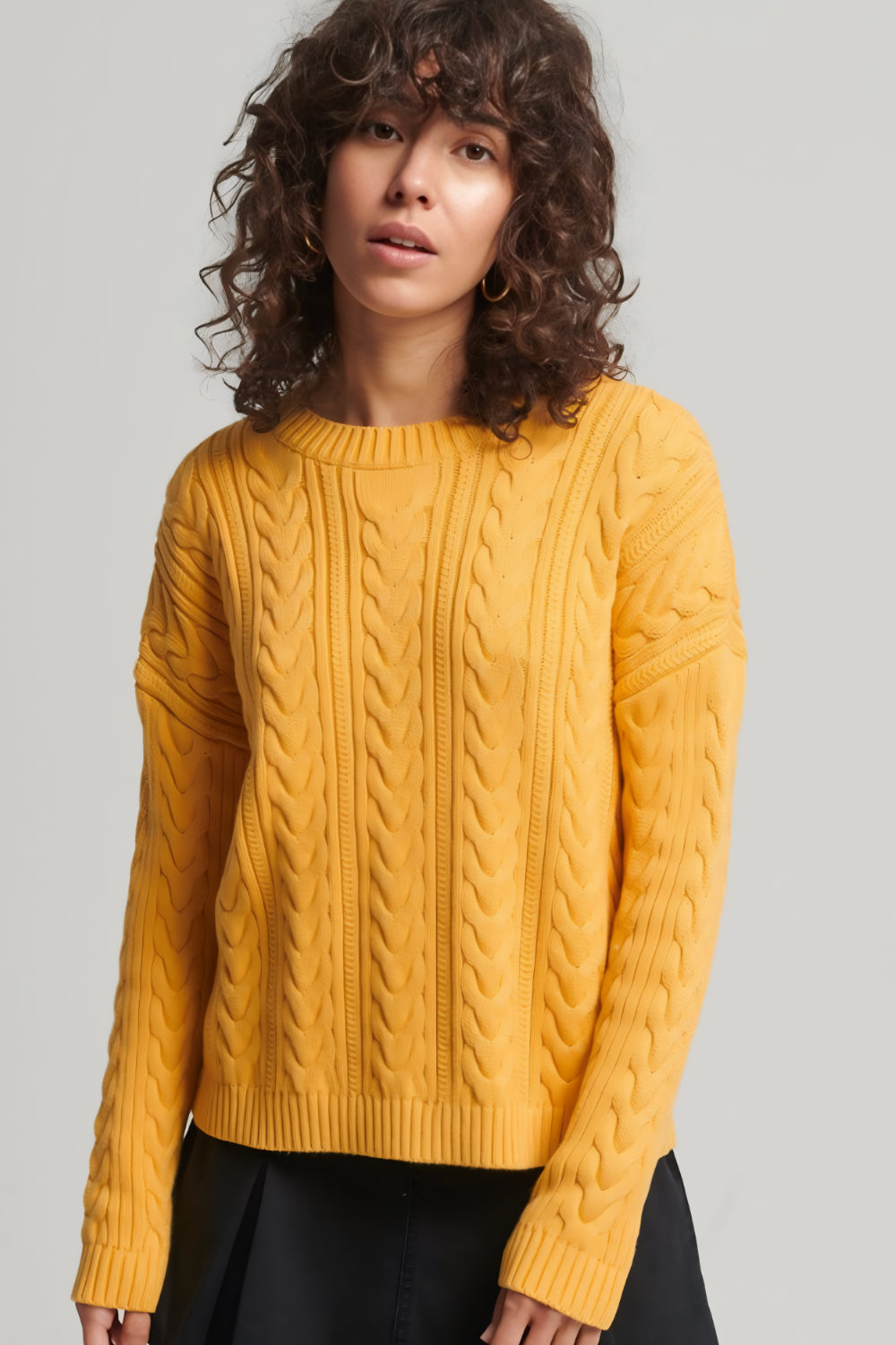 EVELYN CABLE-KNIT PULLOVER