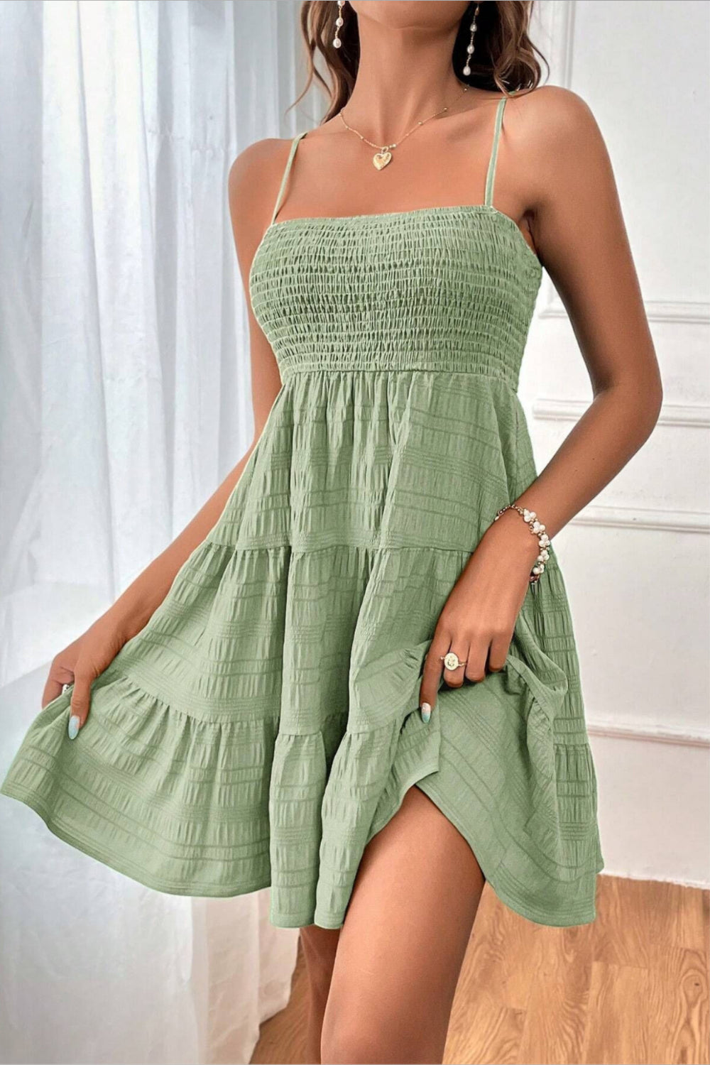 Zomerse Breeze Smock Jurk