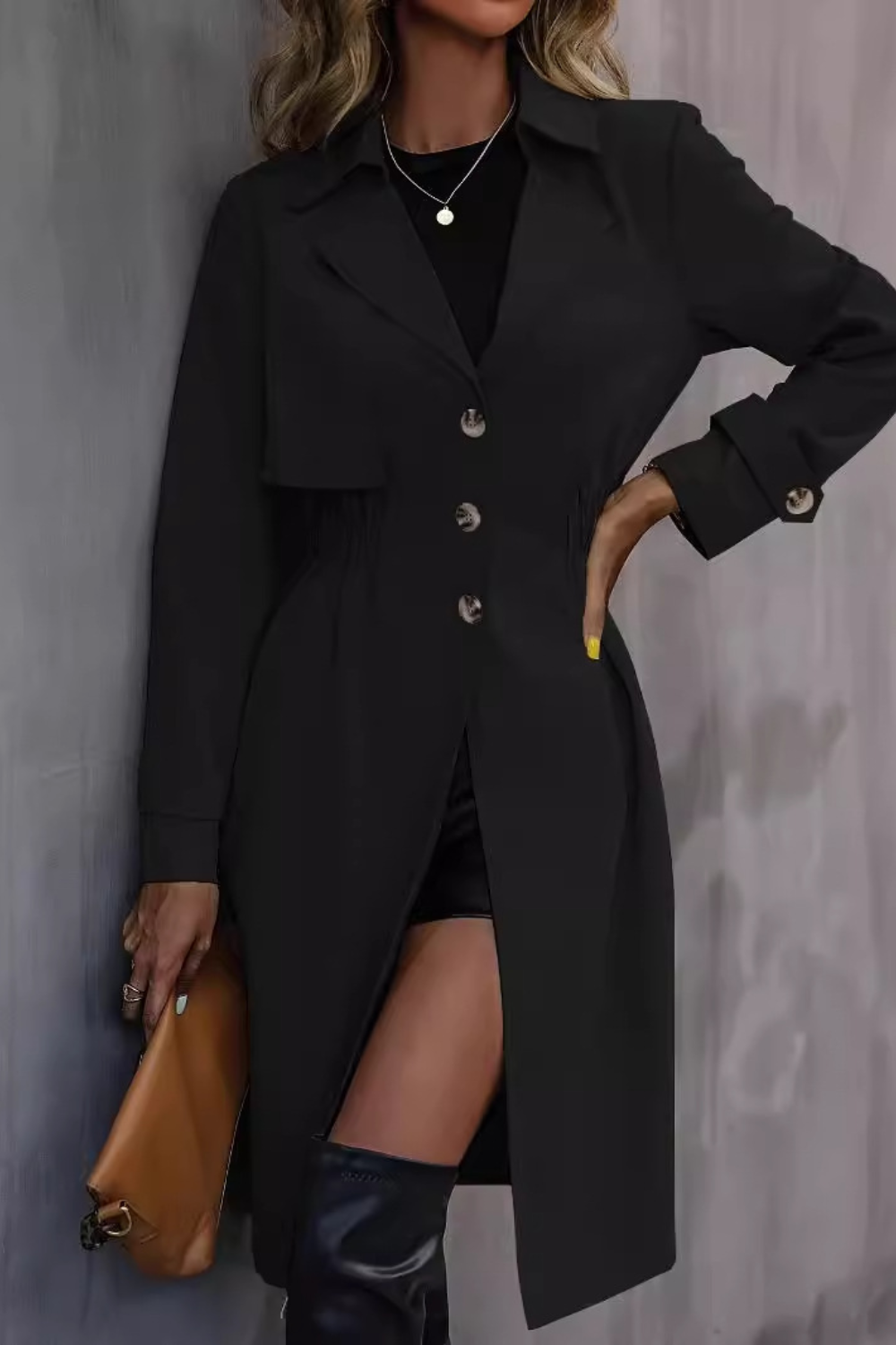 OPHELIA GETAILLEERDE TRENCHCOAT