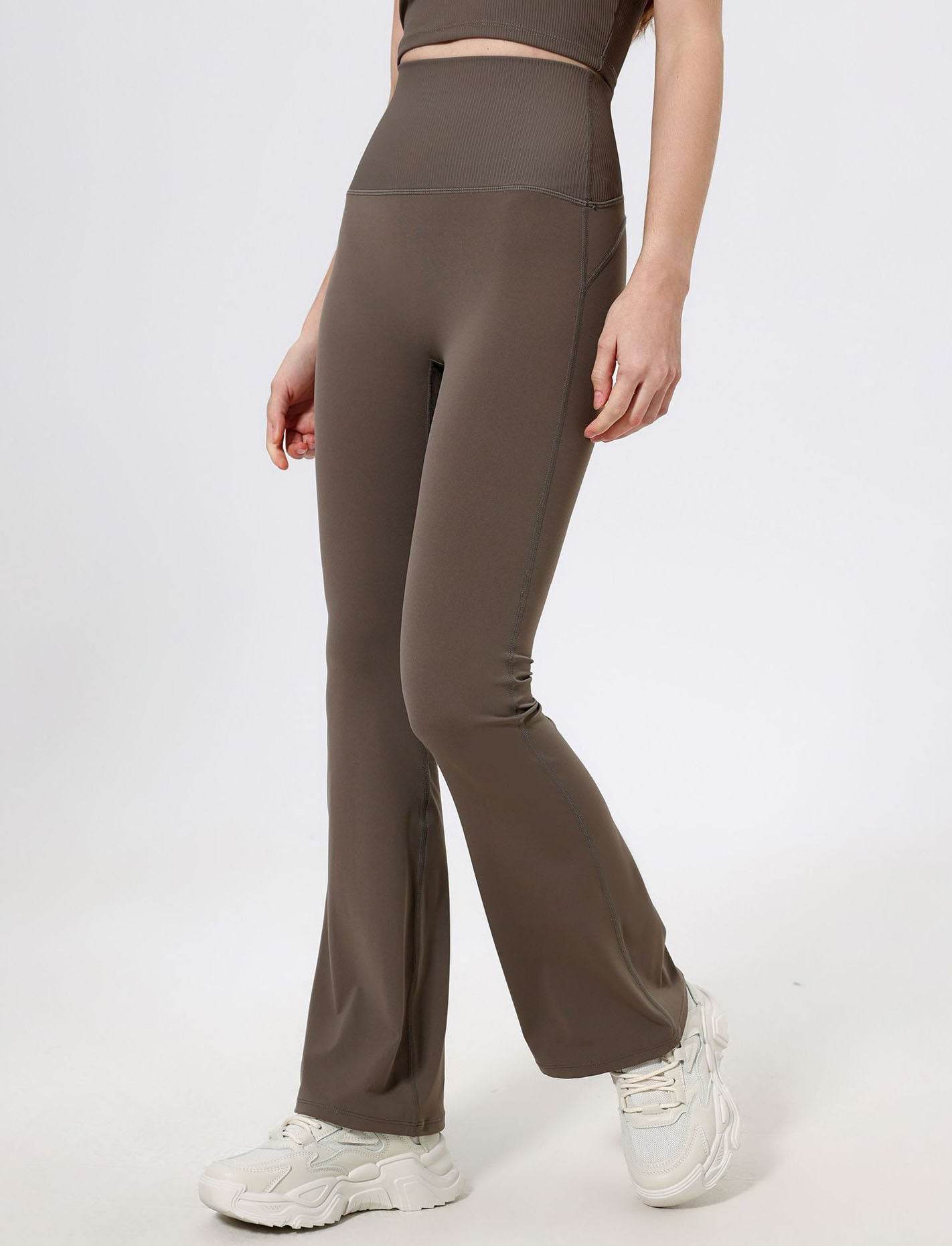 Flared Sportlegging met Hoge Taille