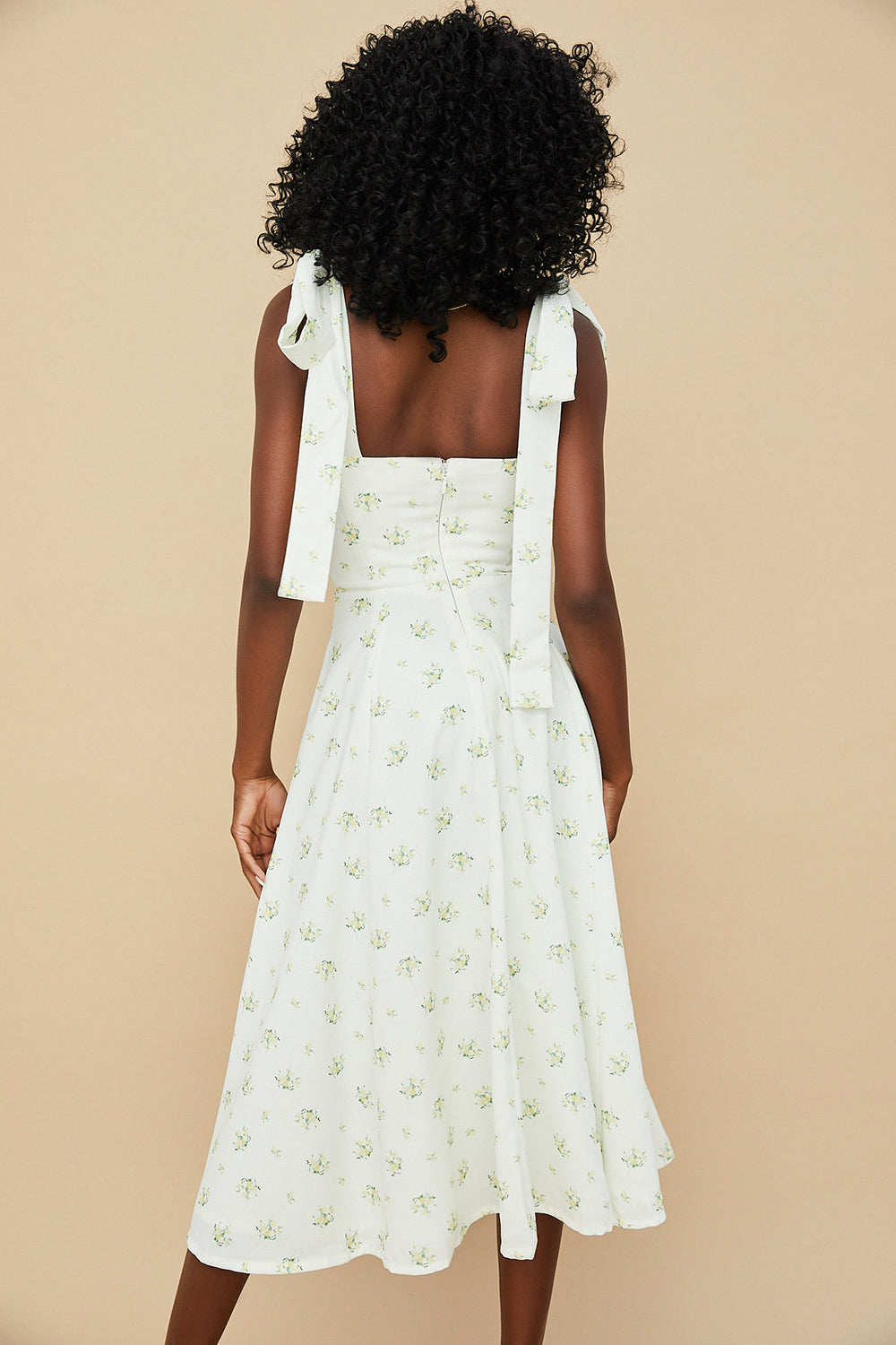 Floral midi sun dress