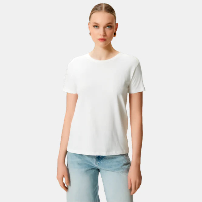 Basic T-shirt met Korte Mouwen