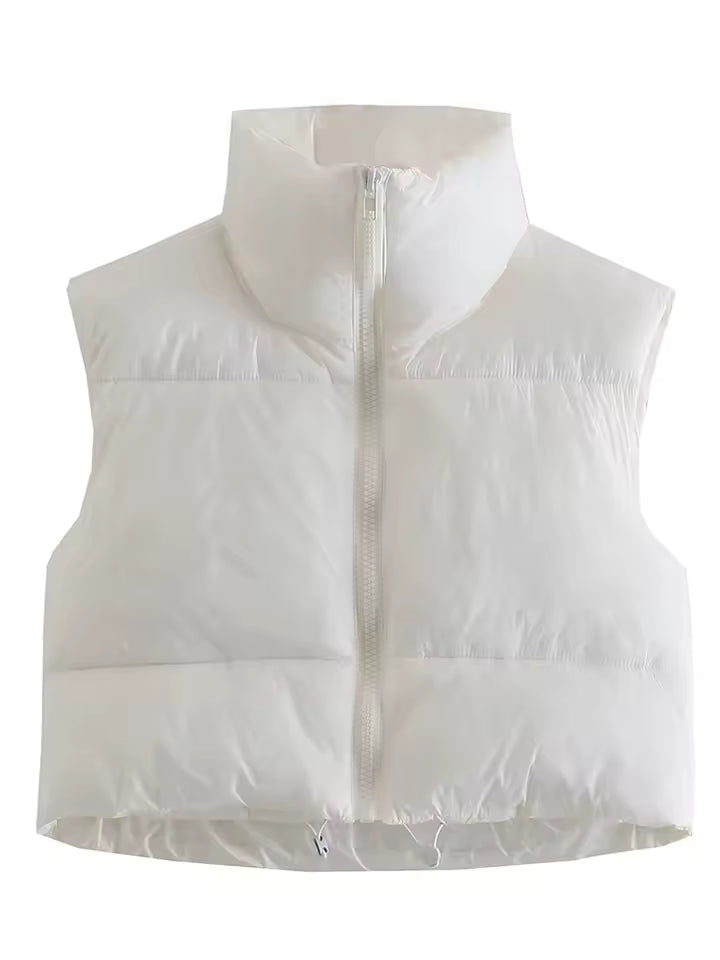 Cropped Gewatteerde Bodywarmer