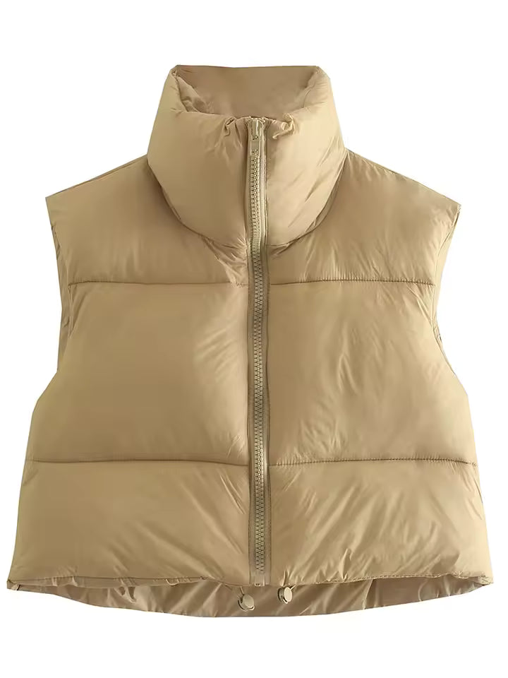 Cropped Gewatteerde Bodywarmer