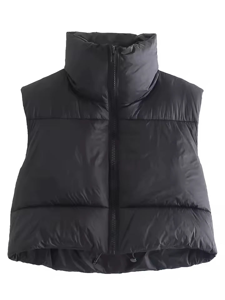 Cropped Gewatteerde Bodywarmer
