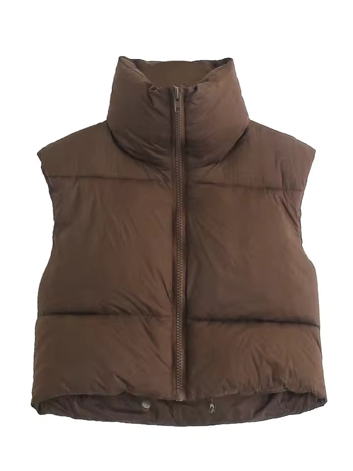 Cropped Gewatteerde Bodywarmer