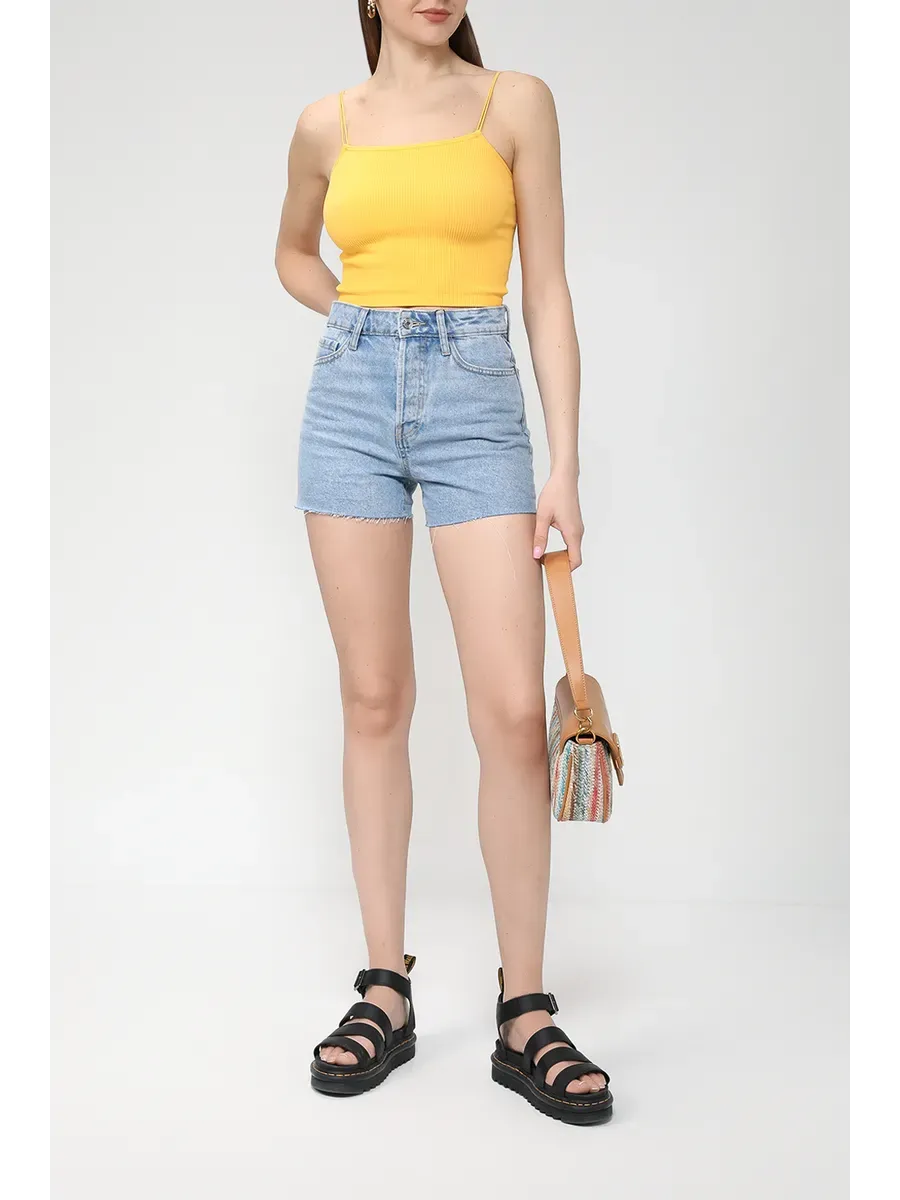 Lichtblauwe Denim Shorts