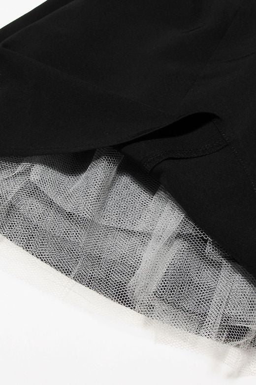 Corset Midi Jurk met Kant en Dunne Bandjes