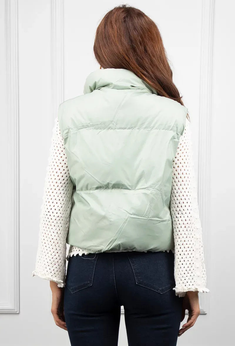 Gewatteerde Bodywarmer met Comfortabele Kraag