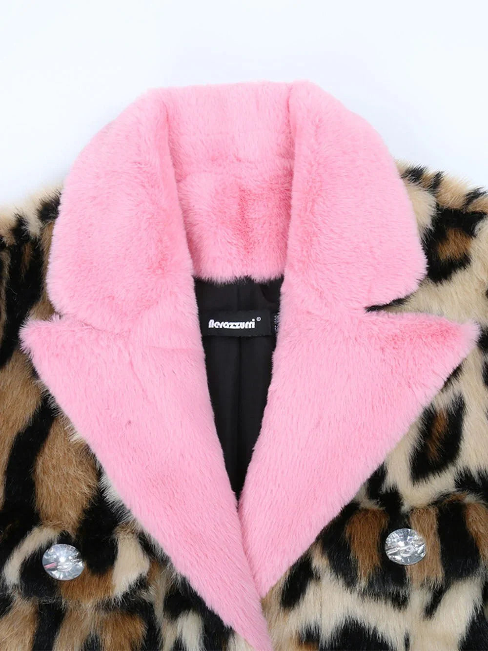 Leopardkavaj i rosa