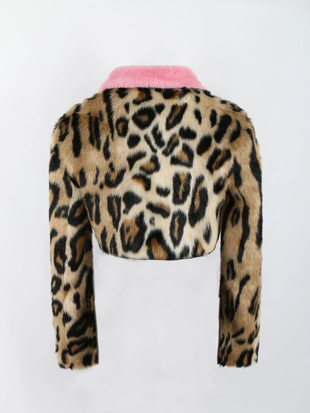 Leopardkavaj i rosa
