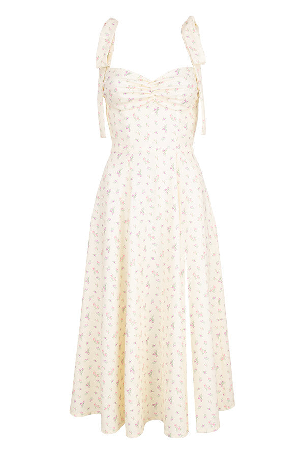Floral midi sun dress