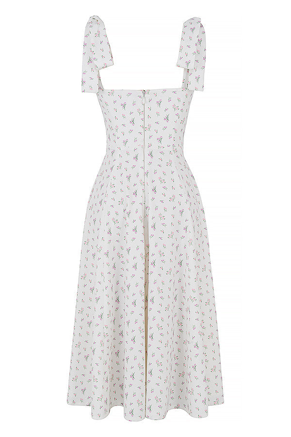 Floral midi sun dress