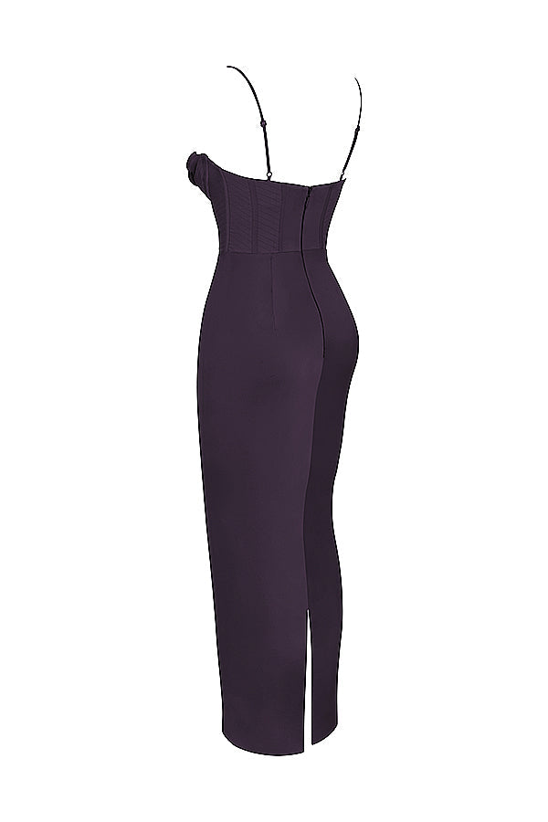 Elegant långklänning i satin