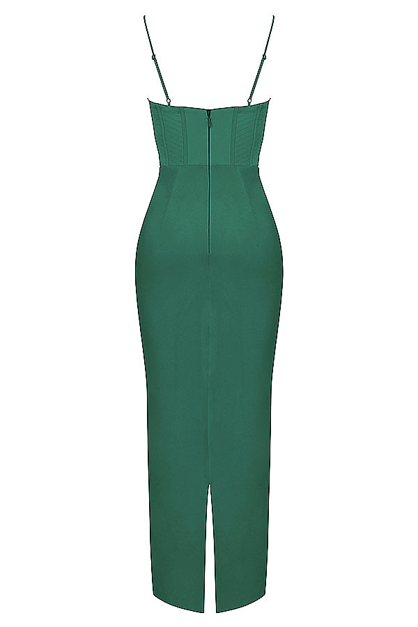 Elegant långklänning i satin