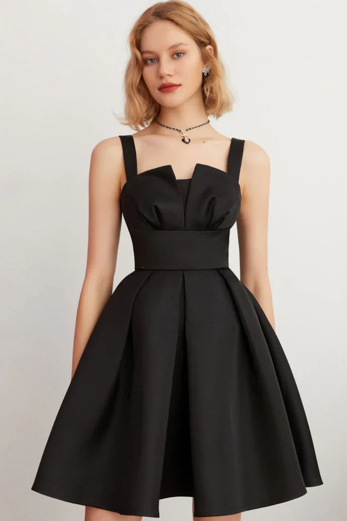 Zwarte Fit & Flare Cocktailjurk
